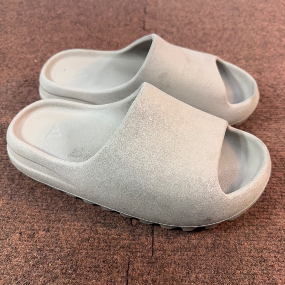 A- Adidas Yeezy Slide Pure Women 8 US GZ5554 Beige Foam Sandals Slip On Shoes